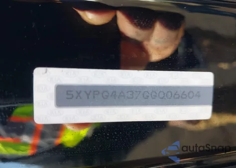 2016 Kia Sorento 2.4L L from USA, damaged, VIN 5XYPG4A37GG006604